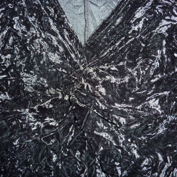 NOMADIC TRADERS GOTH WEDDING BLACK CRUSHED VELVET LONG SLEEVE SHIRT BOHO GYPSY L - Picture 3 of 16